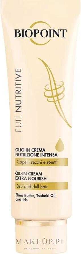 Крем для сухих волос Biopoint Full Nutritive питательный несмываемый, с маслом ши и камелии, восстановление и мягкость, 150 мл