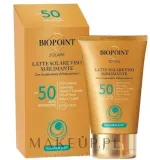 Молочко солнцезащитное для лица Biopoint Solaire Latte Solare Viso Sublimante SPF 50 с лёгкой консистенцией, 50 мл — фото 1