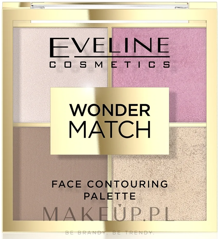 Палетка для контуринга лица Eveline Cosmetics Wonder Match Face Contouring Palette, оттенок 01