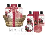 Набор Aurora Exotic Crush Pomegranate гель для душа 300 мл лосьон 300 мл скраб и другие средства 6 предметов — фото 2