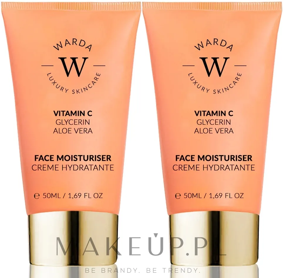 Набор увлажняющих кремов для лица Warda Glow Boost с витамином C 2 x 50 мл