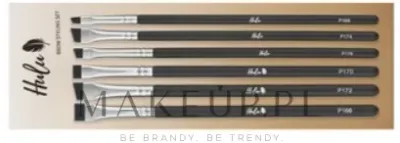 Набор кистей для стайлинга бровей Hulu Brow Styling Set 6 шт. профессиональный
