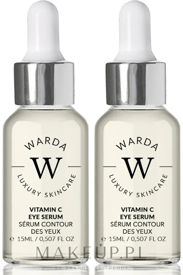 Набор сывороток для области вокруг глаз Warda Skin Glow Boost Vitamin C Eye Serum 2 x 15 мл