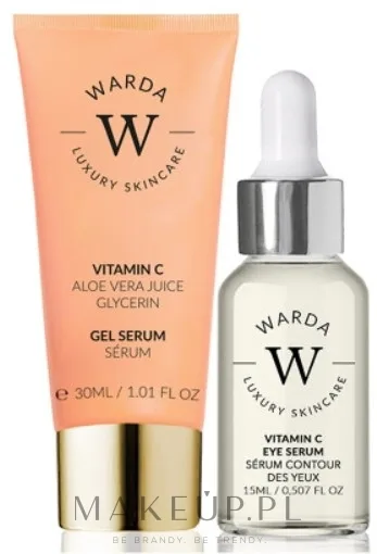 Набор Warda Skin Glow Boost гель-сыворотка для лица 30 мл и сыворотка для области вокруг глаз 15 мл с витамином C