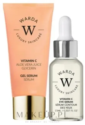 Набор для лица Warda Vitamin C гель-сыворотка и сыворотка для век с витамином C и гранатом 50+15 мл