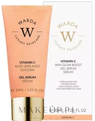 Гель-сыворотка для лица Warda Vitamin C Skin Glow с витамином C и алоэ для сияния 30 мл