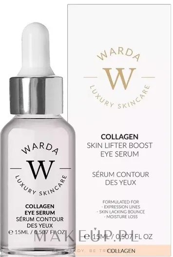 Сыворотка для области вокруг глаз Warda Skin Lifter Boost Collagen с коллагеном экстрактом граната и ячменя для зрелой кожи 15 мл