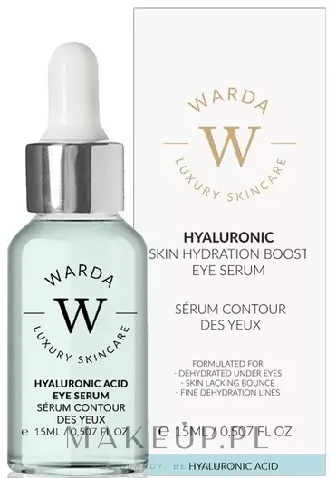 Сыворотка для области вокруг глаз Warda Skin Hydration Boost Hyaluronic с гиалуроновой кислотой экстрактом граната и ячменя 15 мл