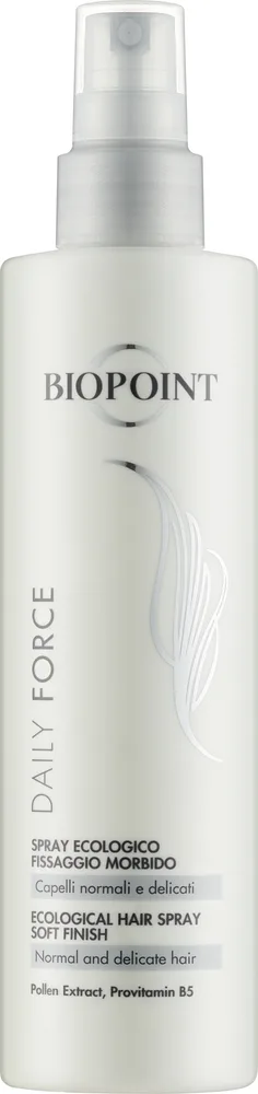 Лак для волос Biopoint Daily Force Ecological Spray неаэрозольный, для всех типов волос, 250 мл