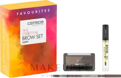 Набор для бровей Catrice The Essential Brow Set светлый пудра карандаш и фиксирующий гель 4 г+1.6 г+4 мл