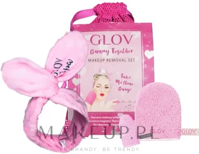 Набор Glov Spa Bunny Together рукавица для снятия макияжа наперсток повязка для волос и косметичка