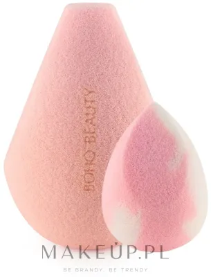 Набор спонжей для макияжа Boho Beauty Candy Pink 3 Cut Medium And Mini Cut 2 шт розовый со срезами и мини розово-белый