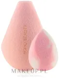 Набор спонжей для макияжа Boho Beauty Candy Pink 3 Cut Medium And Mini Cut 2 шт розовый со срезами и мини розово-белый — фото 1