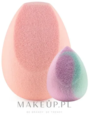 Набор спонжей для макияжа Boho Beauty Candy Pink Top Cut Regular And Mini Pastel Cut 2 шт розовый скошенный и мини розово-бирюзовый