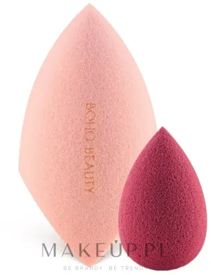 Набор спонжей для макияжа Boho Beauty V Cut Pink Slim And Pinky Berry Mini 2 шт розовый с двойным срезом и мини бордовый