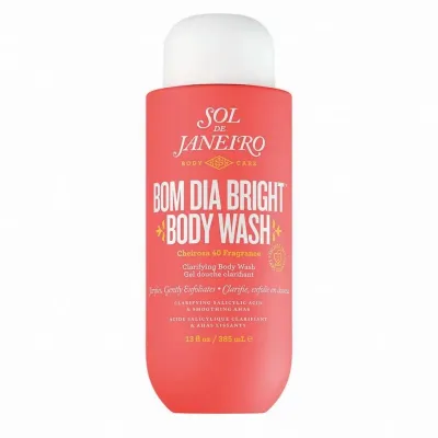 Очищающий гель для душа Sol De Janeiro Bom Dia Bright с AHA BHA кислотами, 385 мл