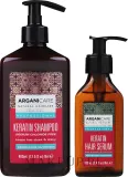 Набор Arganicare Keratin шампунь с кератином 400 мл и сыворотка для волос 100 мл — фото 2