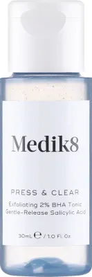 Отшелушивающий тоник Medik8 Press & Clear с инкапсулированной 2% BHA-кислотой