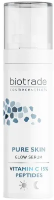 Осветляющая сыворотка для лица Biotrade Pure Skin, витамин C 15% и пептиды, для сияния и ровного тона, 30 мл