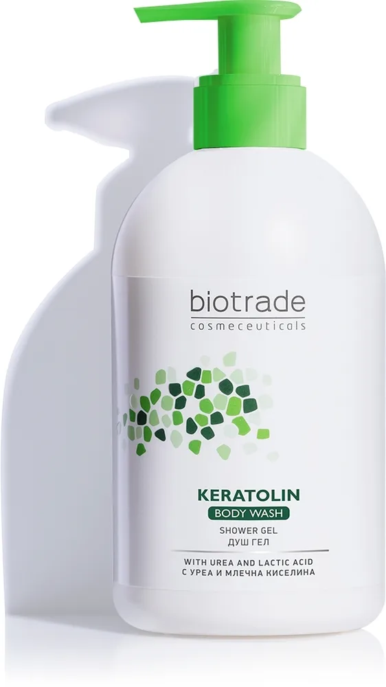 Гель для душа с мочевиной Biotrade Keratolin для сухой и чувствительной кожи, 400 мл