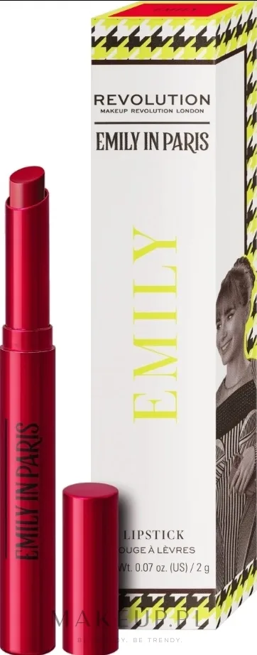 Помада для губ Makeup Revolution X Emily In Paris Just A Kiss кремовая, оттенок Emily Red