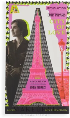 Палетка теней Makeup Revolution Emily In Paris Shadow Palette 15 оттенков