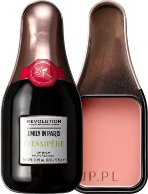 Бальзам для губ Makeup Revolution Emily In Paris Lip Balm прозрачно-розовый, с ароматом ванили и миндаля, 5,5 г