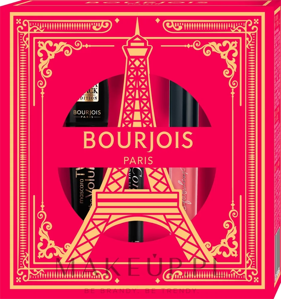 Набор Bourjois тушь Twist Up The Volume карандаш для глаз и блеск для губ 8 мл+1.2 г+3.5 мл