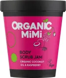 Organic Mimi Organic Mimi Body Scrub Jam Coconut Oil & Raspberry - Скраб для тела Jam с кокосовым маслом и малиной кремовой текстуры 250 г — фото 1