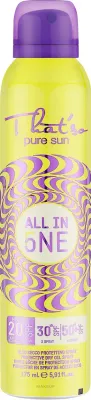 That's So That`so Pure Sun All-In-One SPF 20/30/50+ - Спрей для тела Thats So Pure Sun All-In-One SPF 20 30 50 солнцезащитный 175 мл