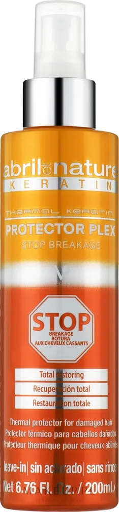 Активный термозащитный спрей против ломкости волос Abril et Nature Keratin Protector Plex Stop Breakage, 200 мл