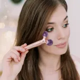 Набор Crystallove Amethyst 3D Limited Edition массажер для лица из аметиста и сыворотка с бакучиолом 30 мл — фото 7