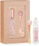 Набор Crystallove Rose Quartz 3D Eye Limited Edition массажер для области вокруг глаз и флакон с кристаллами 10 мл — фото 1