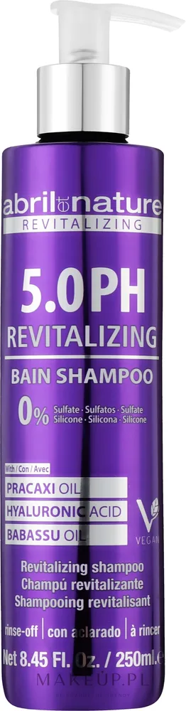 Восстанавливающий шампунь Abril et Nature 5.0 PH Revitalizing Bain, с бабассу и гиалуроновой кислотой