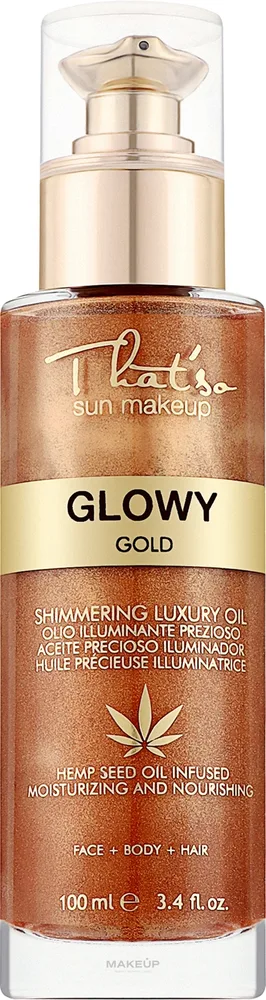 That's So Olejek rozświetlający z drobinkami złota - Рассветляющее масло для лица That'so Glowy Gold
