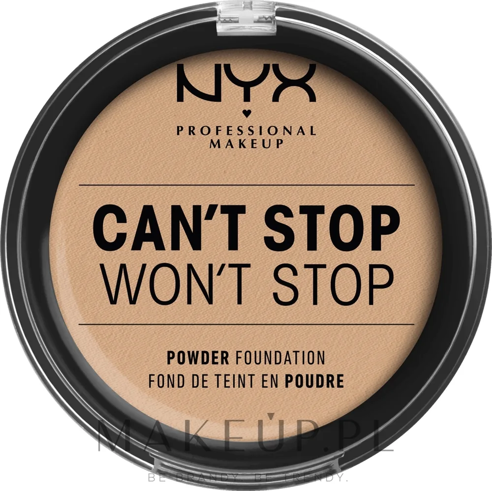 NYX Professional Makeup PRZECENA! Podkład w pudrze do twarzy - Пудровая тональная основа NYX Can’t Stop Won’t Stop Powder Foundation матирующая, 10,7 г