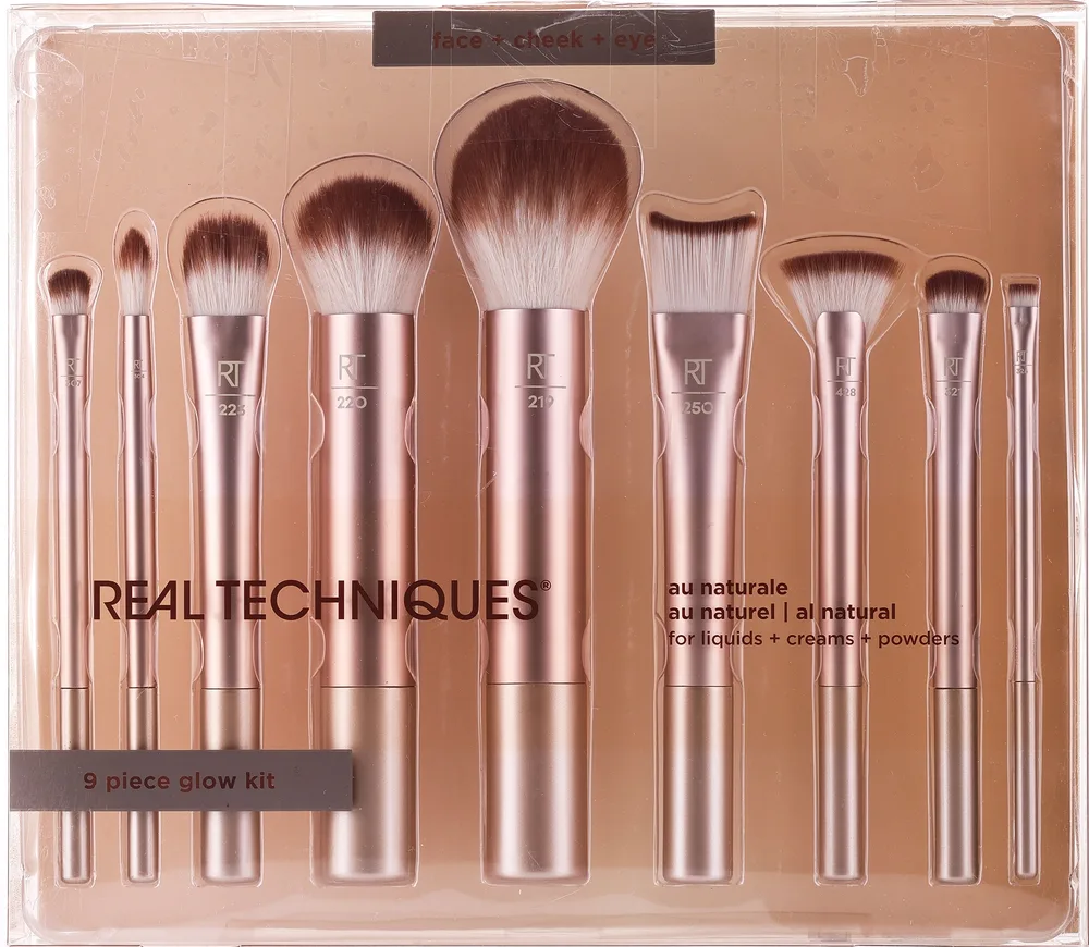 Набор кистей для макияжа Real Techniques Au Naturale Makeup Brush Kit 9 шт