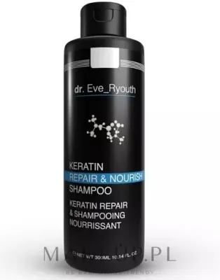 Набор Dr. Eve_Ryouth Keratin Repair & Nourish: 2 шампуня с кератином по 300 мл, для повреждённых волос