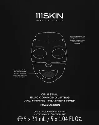 Лифтинг-маска для лица и шеи с чёрным алмазом 111Skin Celestial Black Diamond Lifting And Firming Mask