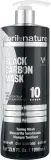Чёрная тонирующая маска для светлых волос Abril et Nature Black Carbon против желтизны, центелла, миндальное масло, пигменты, 1000 мл — фото 1