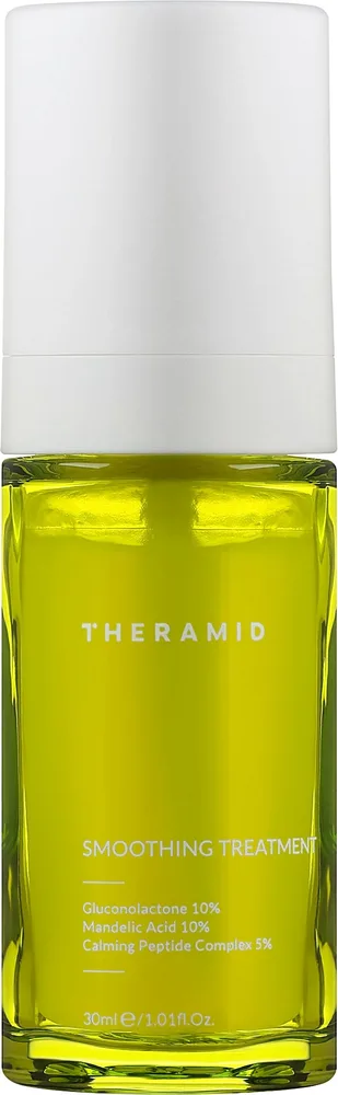 Theramid Smoothing Treatment антивозрастная сыворотка с миндальной кислотой, глюконолактоном и пептидами для ровного сияния кожи, 30 мл