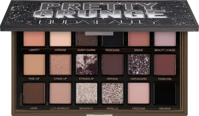 Палетка теней для век Huda Beauty Pretty Grunge Eyeshadow Palette 18 оттенков