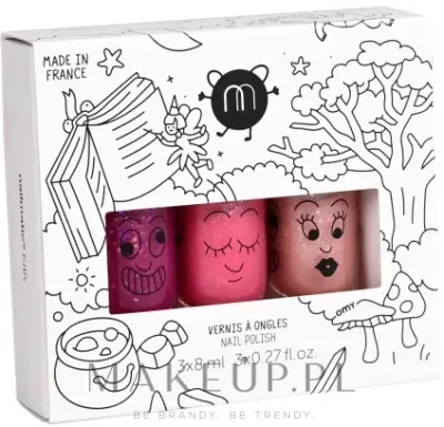 Набор детских лаков для ногтей Nailmatic Magic Forest 3 оттенка по 8 мл на водной основе