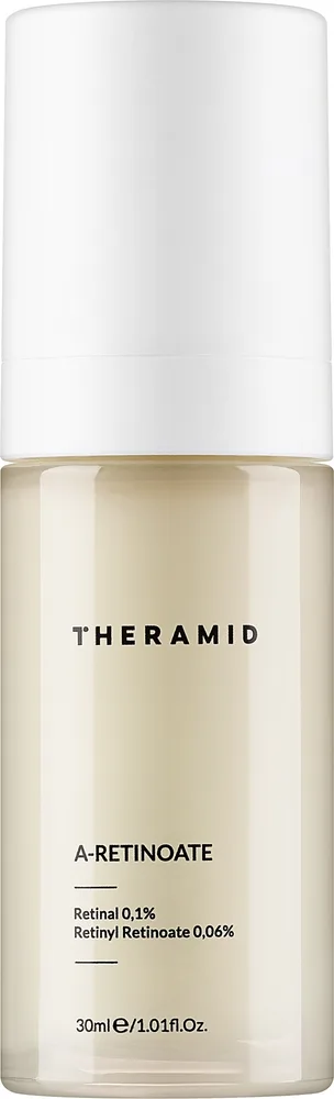 Theramid A-Retinoate антивозрастная сыворотка с ретиналем, ретинилретиноатом и гиалуроновой кислотой для лица, 30 мл