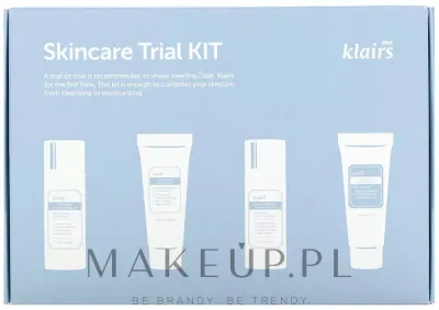Набор для лица Dear Klairs Trial Kit гидрофильное масло пенка тонер и крем в мини-формате 30+20+30 мл