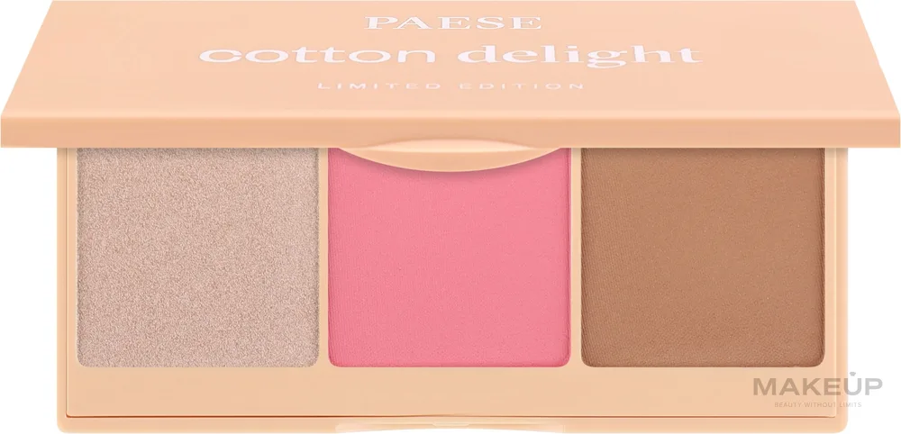 Палетка для контуринга лица Paese Cotton Delight Contouring Palette, оттенок 01 - Pink