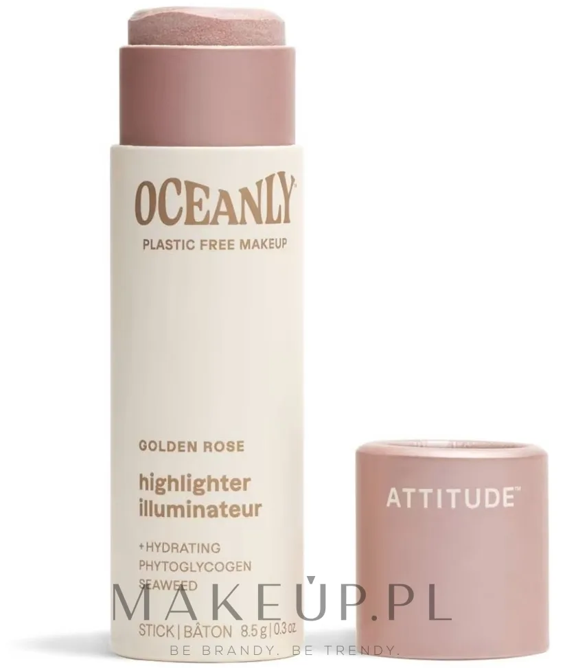 Хайлайтер для лица Attitude Oceanly Cream Highlighter Stick кремовый, в стике, 8,5 г, оттенок Sunset Glow