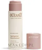 Хайлайтер для лица Attitude Oceanly Cream Highlighter Stick кремовый, в стике, 8,5 г, оттенок Sunset Glow — фото 1