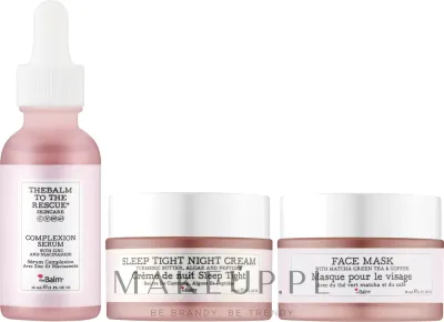 Набор для лица theBalm сыворотка маска с матчей и кофе и ночной крем 3x30 мл