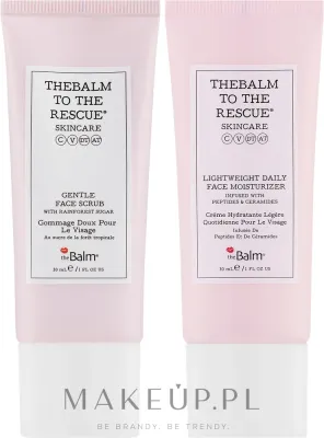 Набор для лица theBalm Skin Serenity Duo скраб и легкий увлажняющий крем с маслом ши и рисом 2x30 мл